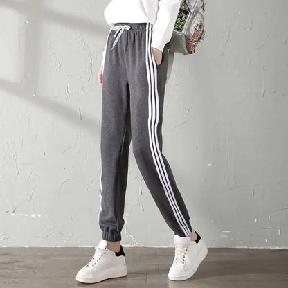 Velvet Sport Watch & Casual Warm Loose Pants for Women Gray M TwinTilt Steel Pet Feeder