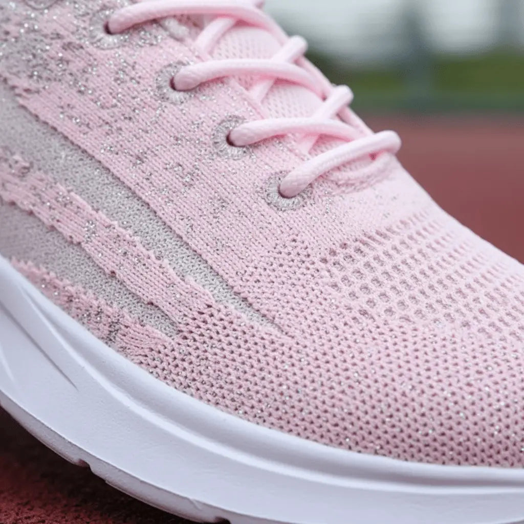 Women's Airy Mesh Sneakers Blue Pink 39 TwinTilt Steel Pet Feeder