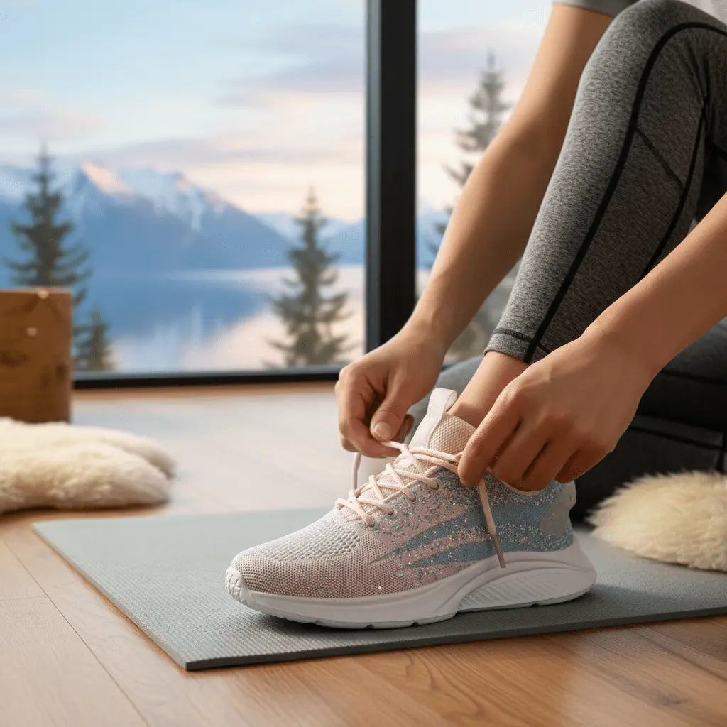 Women's Airy Mesh Sneakers Blue Pink 35 TwinTilt Steel Pet Feeder