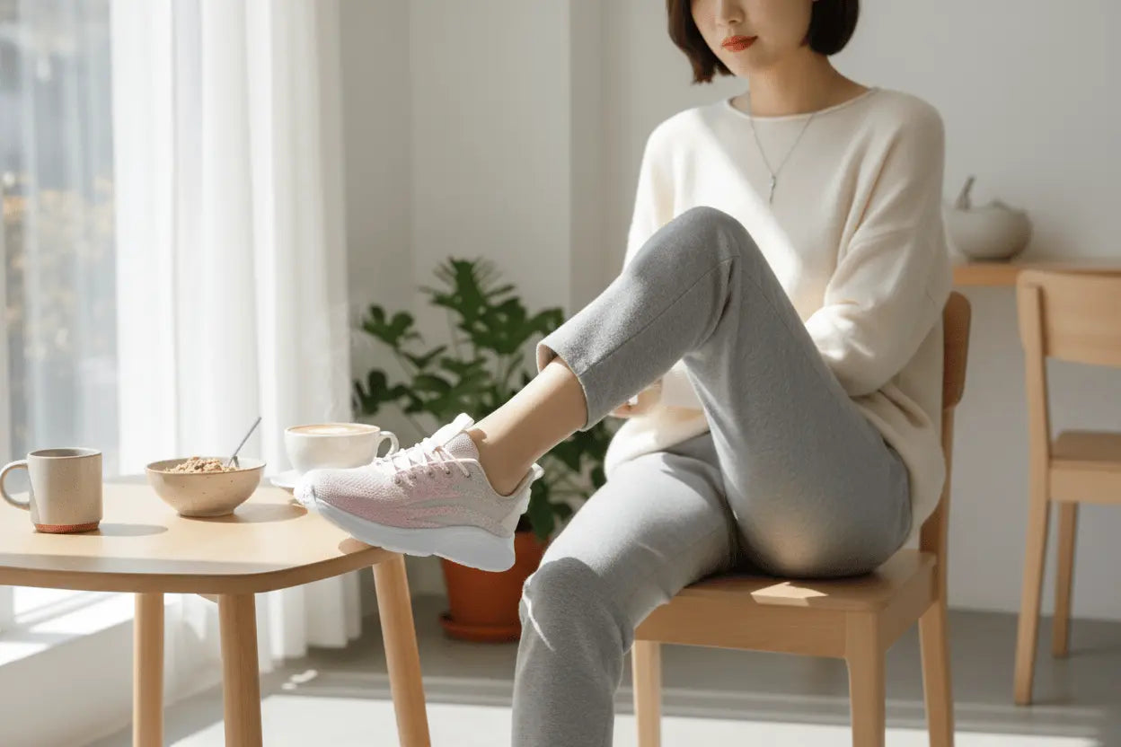 Women's Airy Mesh Sneakers Blue Pink 36 TwinTilt Steel Pet Feeder