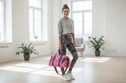 Yoga Gym Bag for Fitness and Travel Rose Red Fitness Bag M TwinTilt Steel Pet Feeder