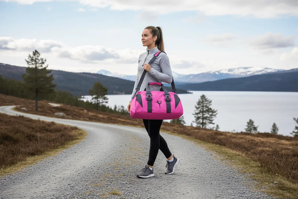 Yoga Gym Bag for Fitness and Travel Rose Red Fitness Bag M TwinTilt Steel Pet Feeder