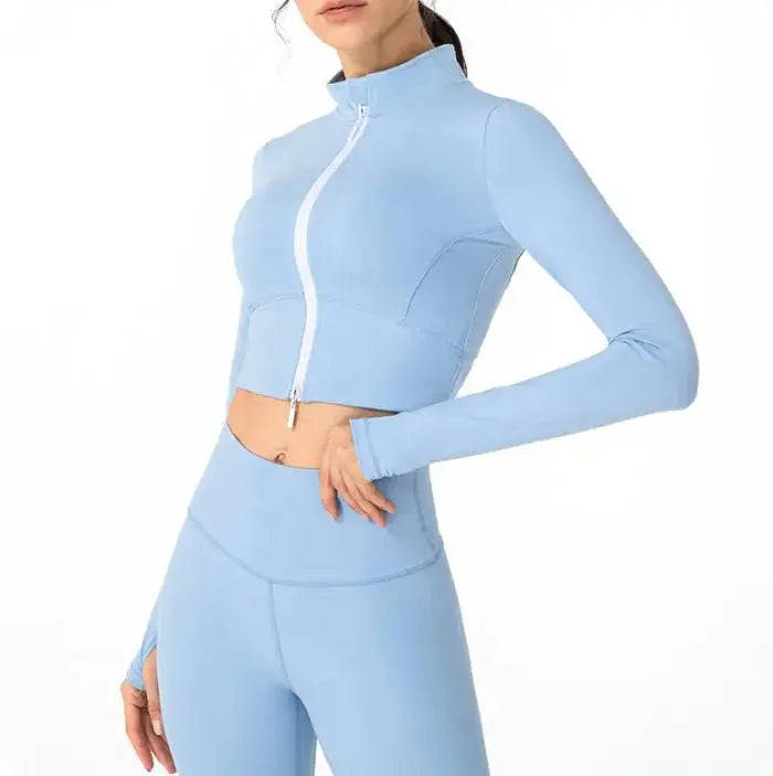 Yoga Wear Jacket Sky blue L TwinTilt Steel Pet Feeder