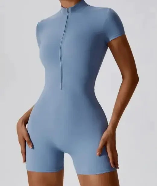 Zipper Yoga Jumpsuit Blue (XL) XL TwinTilt Steel Pet Feeder